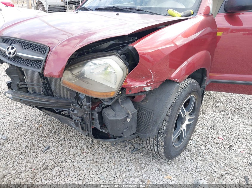 2008 Hyundai Tucson Gls VIN: KM8JM12B98U876689 Lot: 43730616