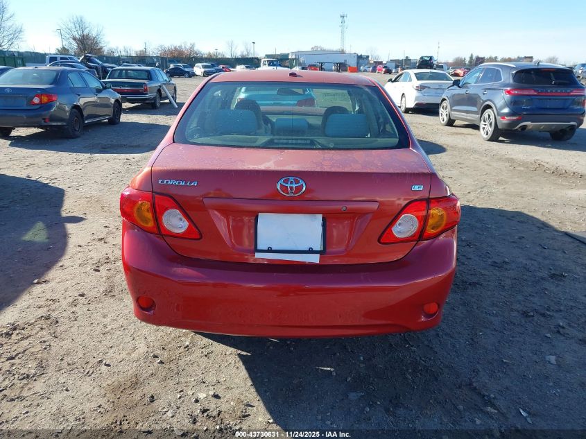 2009 Toyota Corolla Le VIN: JTDBL40E699036545 Lot: 43730631
