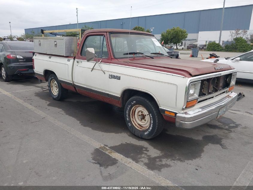1986 Dodge D-Series D100