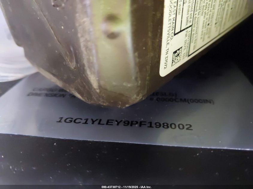 2023 Chevrolet Silverado 2500Hd 4Wd Long Bed Wt VIN: 1GC1YLEY9PF198002 Lot: 43730712