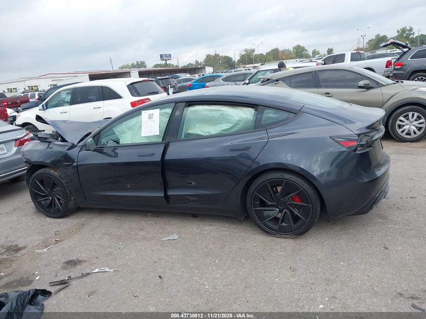 2025 Tesla Model 3 Performance VIN: 5YJ3E1ETXSF002382 Lot: 43730812
