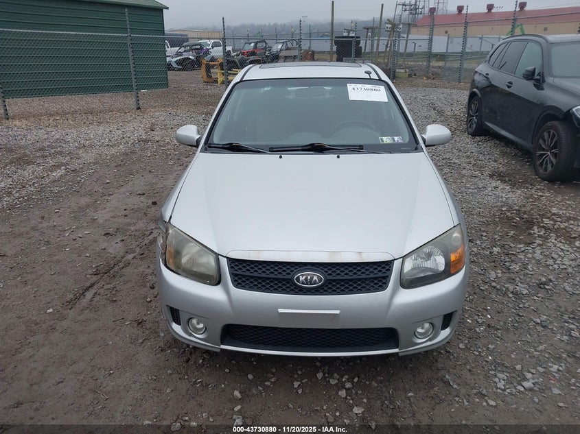 2009 Kia Spectra Sx VIN: KNAFE222095027380 Lot: 43730880