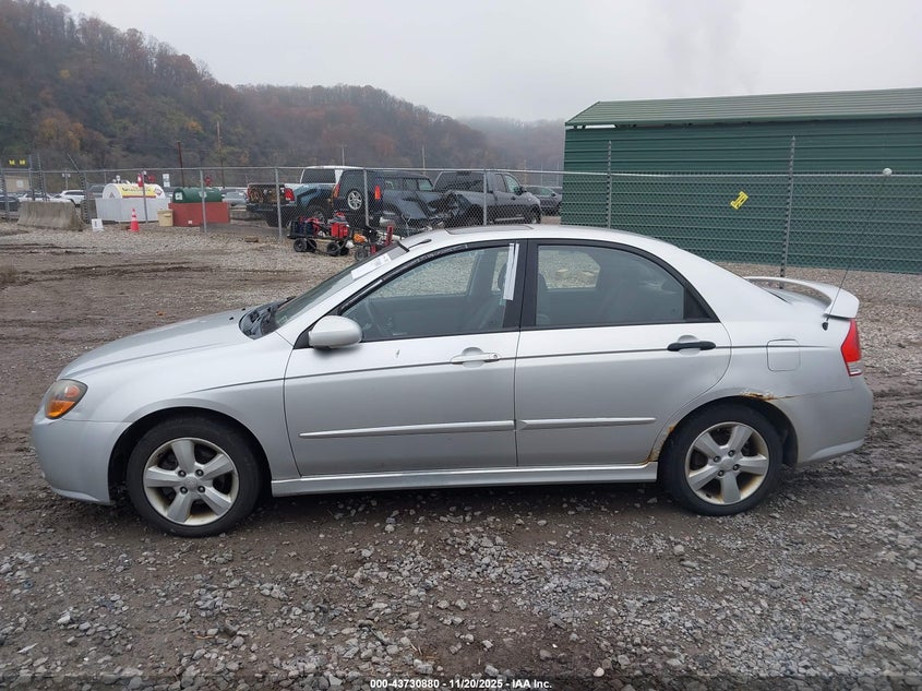 2009 Kia Spectra Sx VIN: KNAFE222095027380 Lot: 43730880