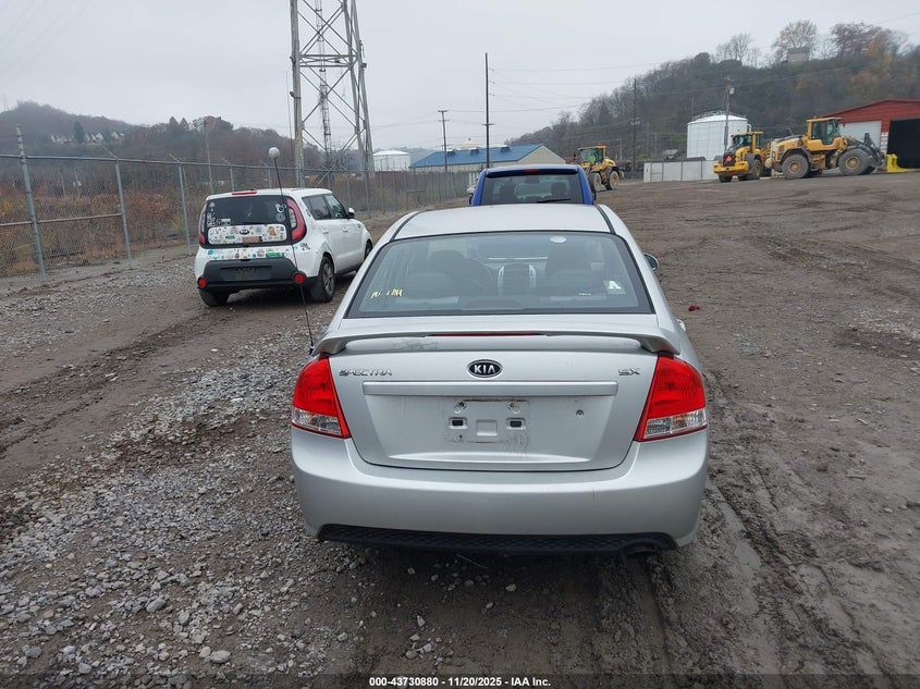 2009 Kia Spectra Sx VIN: KNAFE222095027380 Lot: 43730880