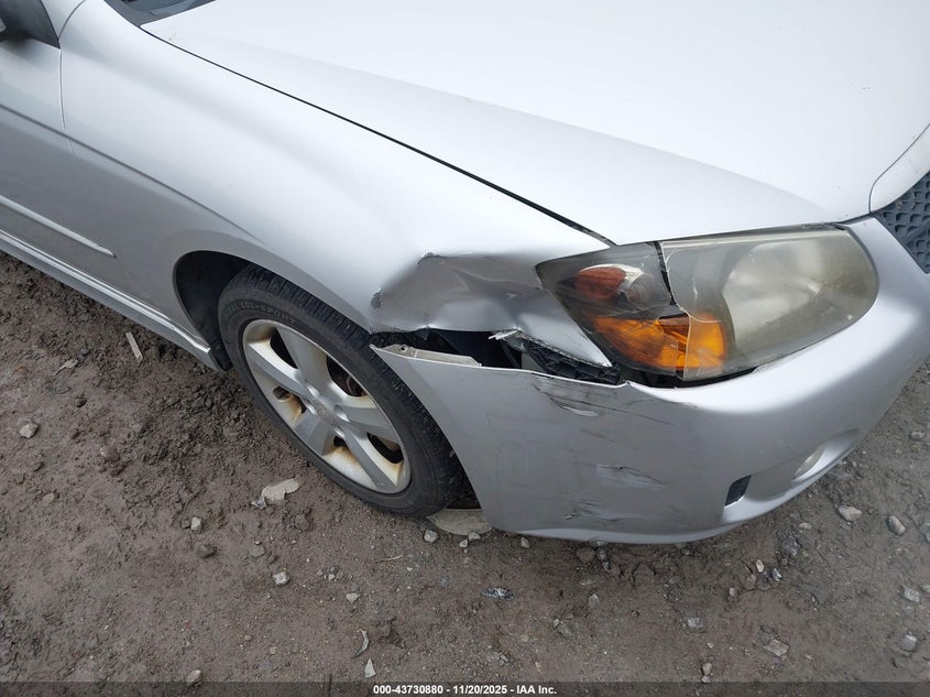 2009 Kia Spectra Sx VIN: KNAFE222095027380 Lot: 43730880