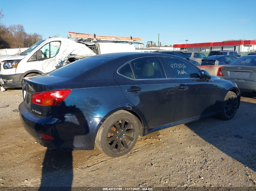 2006 Lexus Is 250 VIN: JTHCK262X62005004 Lot: 43731186