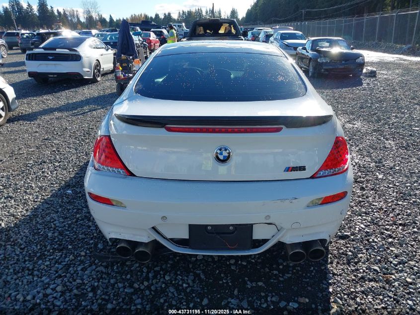 2008 BMW M6 VIN: WBSEH93538CY24541 Lot: 43731195