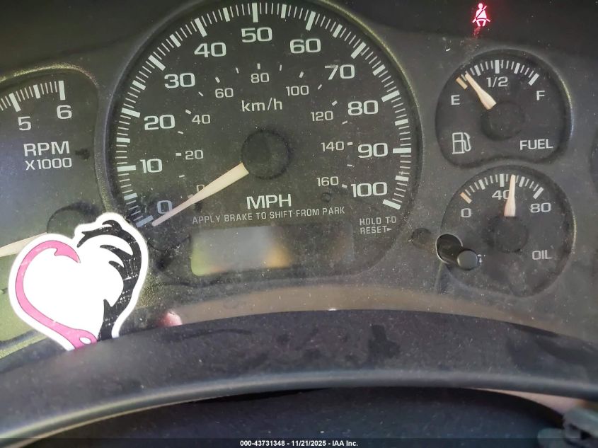 2002 Chevrolet Tahoe Lt VIN: 1GNEC13Z32R172011 Lot: 43731348