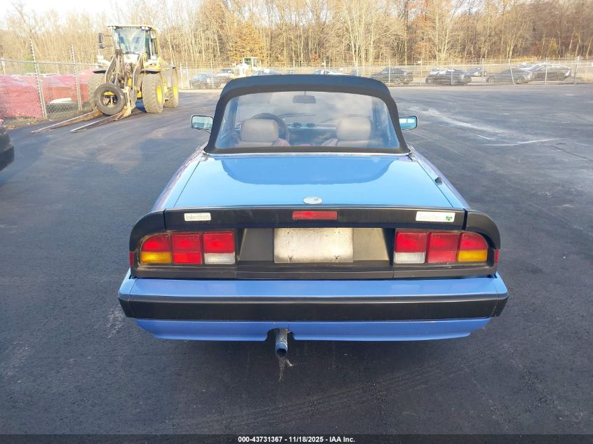 1987 Alfa Romeo Spider Quadrifoglio VIN: ZARBA5564H1052551 Lot: 43731367