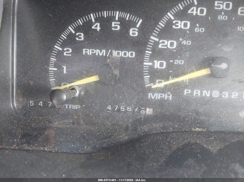 1999 Chevrolet Suburban 1500 VIN: 3GNFK16R9XG269286 Lot: 43731481