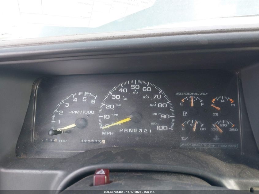 1999 Chevrolet Suburban 1500 VIN: 3GNFK16R9XG269286 Lot: 43731481