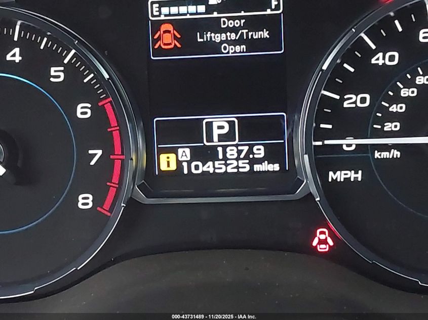 2017 Subaru Forester 2.5I Limited VIN: JF2SJAJCXHH492877 Lot: 43731489