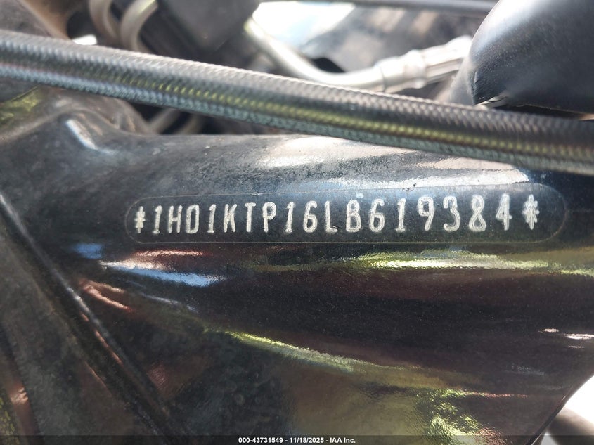 2020 Harley-Davidson Fltrxs VIN: 1HD1KTP16LB619384 Lot: 43731549