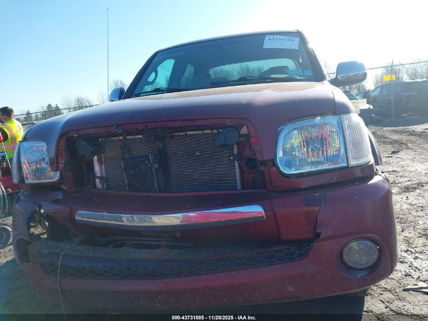 2006 Toyota Tundra Sr5 V8 VIN: 5TBDT44116S554181 Lot: 43731585