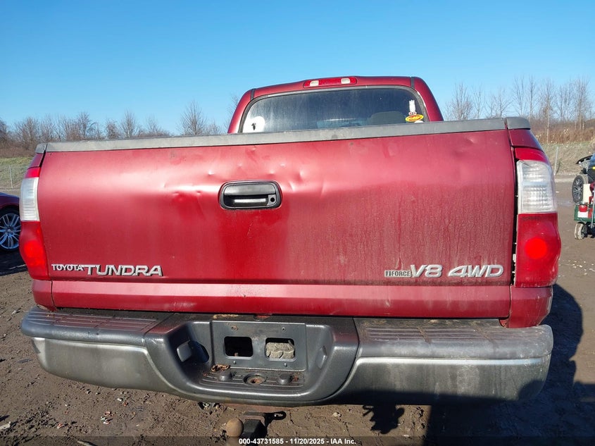 2006 Toyota Tundra Sr5 V8 VIN: 5TBDT44116S554181 Lot: 43731585