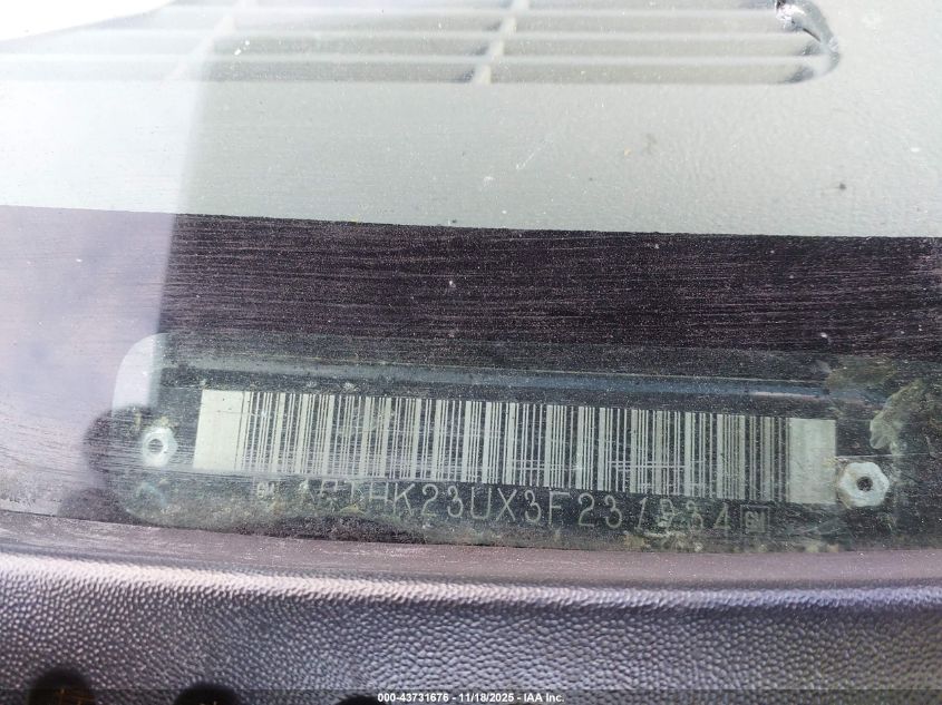 2003 GMC Sierra 2500Hd Slt VIN: 1GTHK23UX3F231934 Lot: 43731676