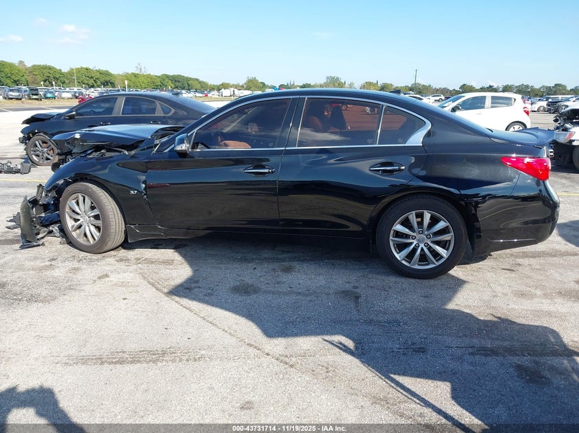 2015 Infiniti Q50 VIN: JN1BV7ARXFM423673 Lot: 43731714