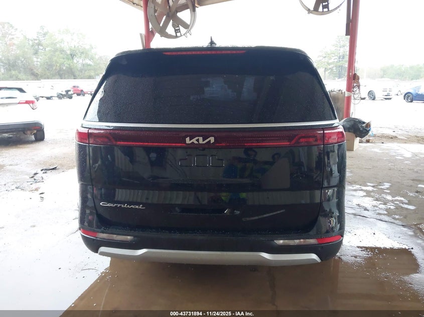 2022 Kia Carnival Mpv Lx Seat Package VIN: KNDNB4H38N6106674 Lot: 43731894