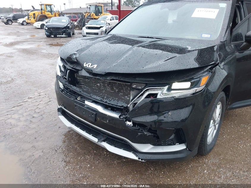 2022 Kia Carnival Mpv Lx Seat Package VIN: KNDNB4H38N6106674 Lot: 43731894