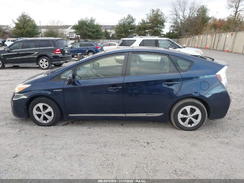 2013 Toyota Prius Three VIN: JTDKN3DU9D1659980 Lot: 43731910