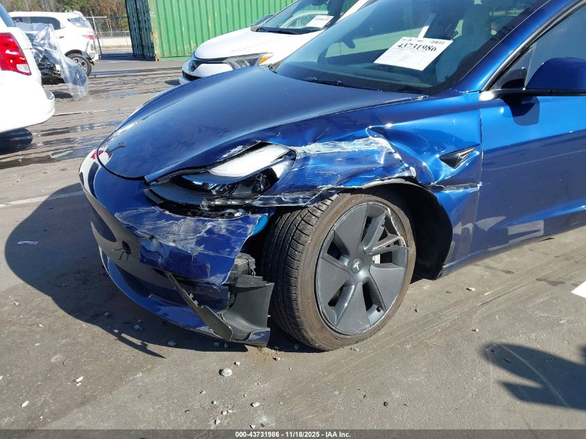 2023 Tesla Model 3 Rear-Wheel Drive VIN: 5YJ3E1EA4PF588471 Lot: 43731986