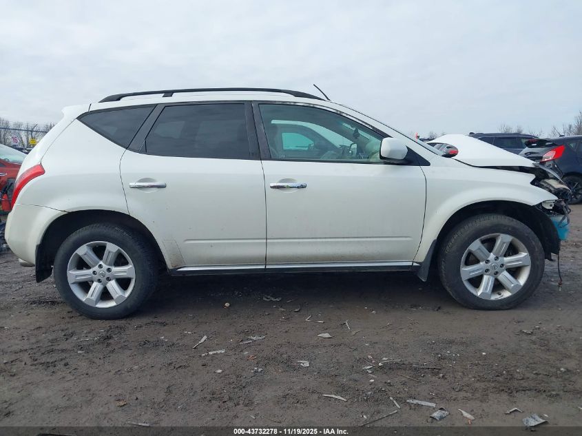 2007 Nissan Murano Sl VIN: JN8AZ08W57W662574 Lot: 43732278