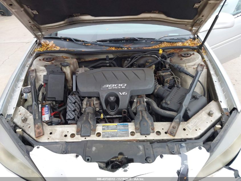 2005 Pontiac Grand Prix VIN: 2G2WP522X51137223 Lot: 43732312