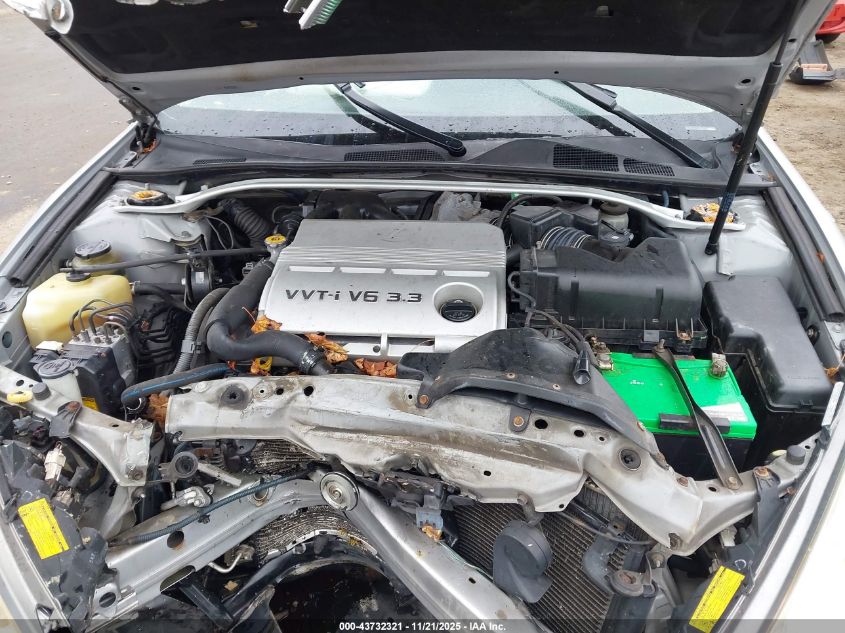 2005 Lexus Es 330 VIN: JTHBA30G955118612 Lot: 43732321