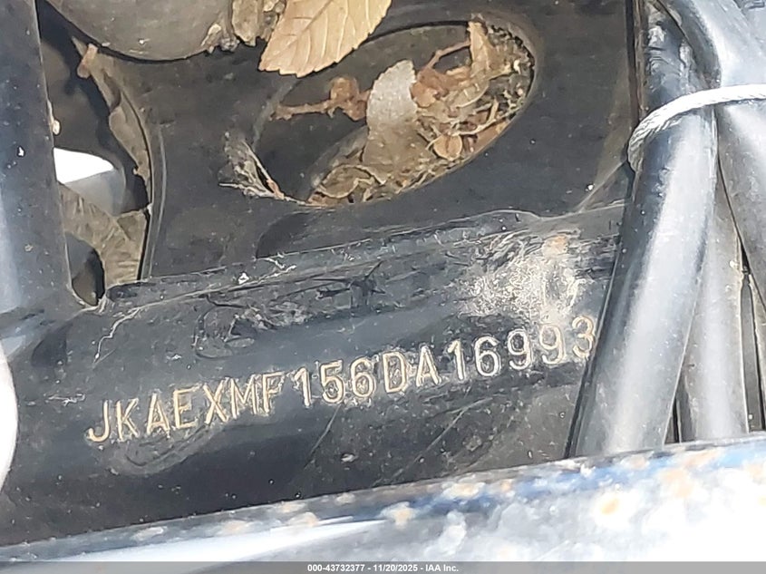 2006 Kawasaki Ex250 F VIN: JKAEXMF156DA16993 Lot: 43732377