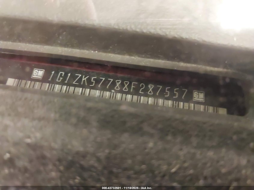1G1ZK57788F287557 2008 CHEVROLET MALIBU photo no. 9
