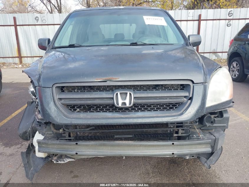 2004 Honda Pilot Ex VIN: 2HKYF18494H508992 Lot: 43732571