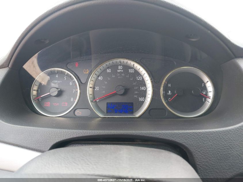 2009 Hyundai Sonata Gls VIN: 5NPET46C79H528737 Lot: 43732627