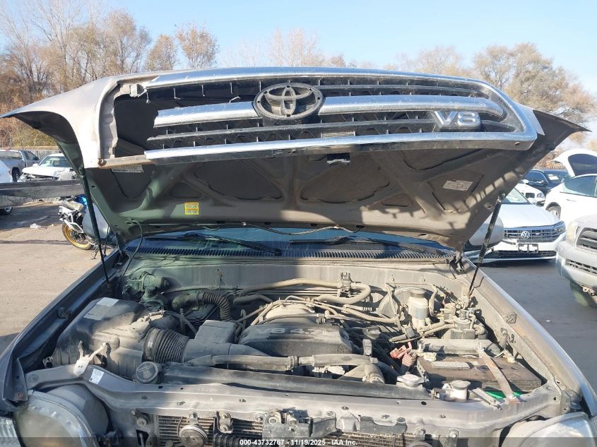 2000 Toyota Tundra Ltd V8 VIN: 5TBBT4818YS072117 Lot: 43732767