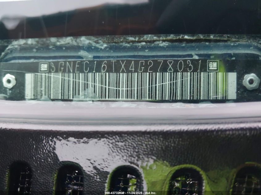 2004 Chevrolet Suburban 1500 Lt VIN: 3GNEC16TX4G278031 Lot: 43732839