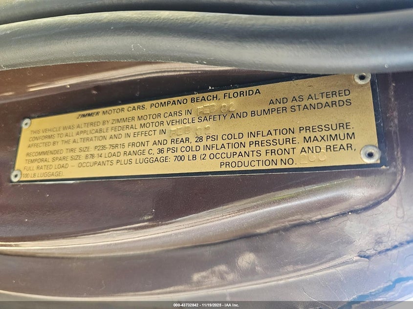 1982 Ford Mustang VIN: 1FABP10D9CF145395 Lot: 43732842