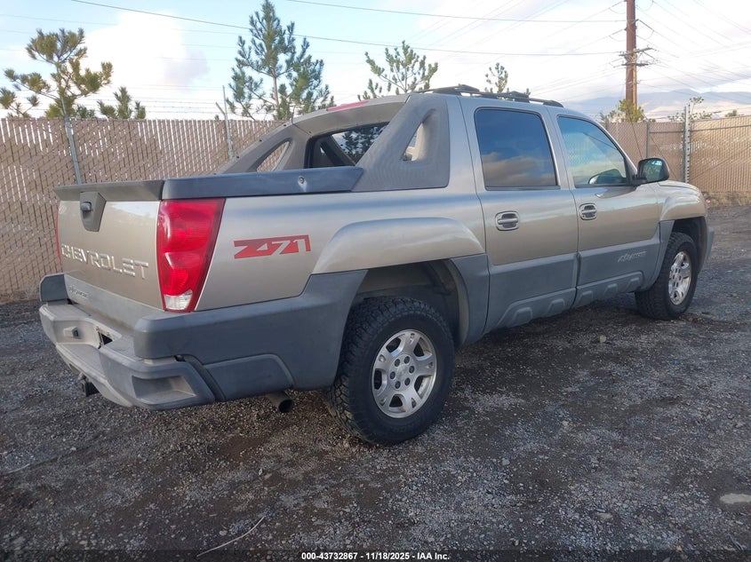 3GNEK13T43G185883 2003 CHEVROLET AVALANCHE photo no. 4