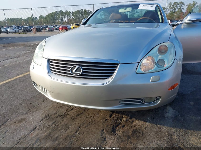 2002 Lexus Sc 430 VIN: JTHFN48Y920013926 Lot: 43732886