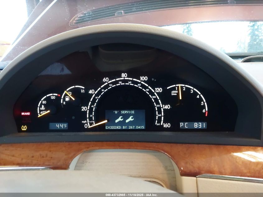 2005 Mercedes-Benz S 500 VIN: WDBNG75J55A456037 Lot: 43732985