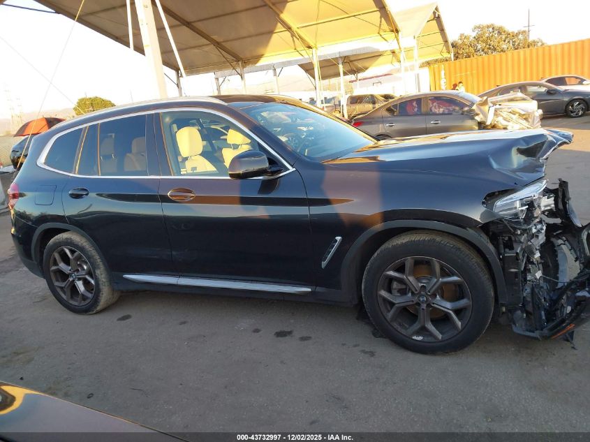 2021 BMW X3 Sdrive30I VIN: 5UXTY3C01M9F93213 Lot: 43732997