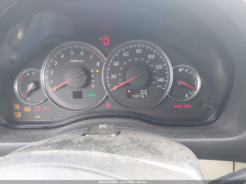 2009 Subaru Legacy 2.5I VIN: 4S3BL616997215015 Lot: 43733058