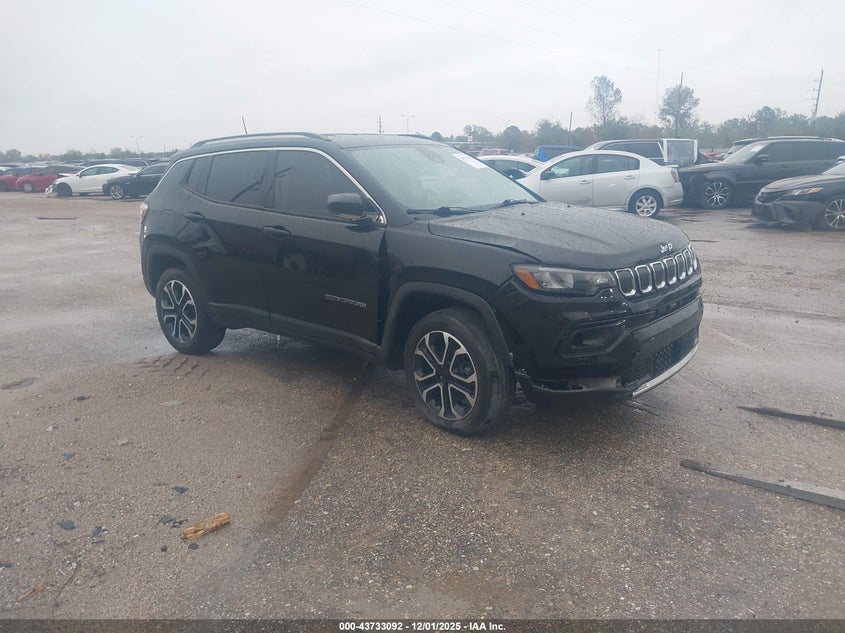 Vin: 3c4njdcb3nt159533, lot: 44228452, jeep compass limited 4x4 20221