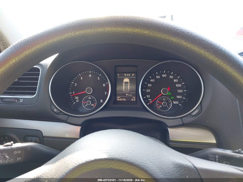 2012 Volkswagen Golf 2.5L 4-Door VIN: WVWDB7AJ9CW308006 Lot: 43733101