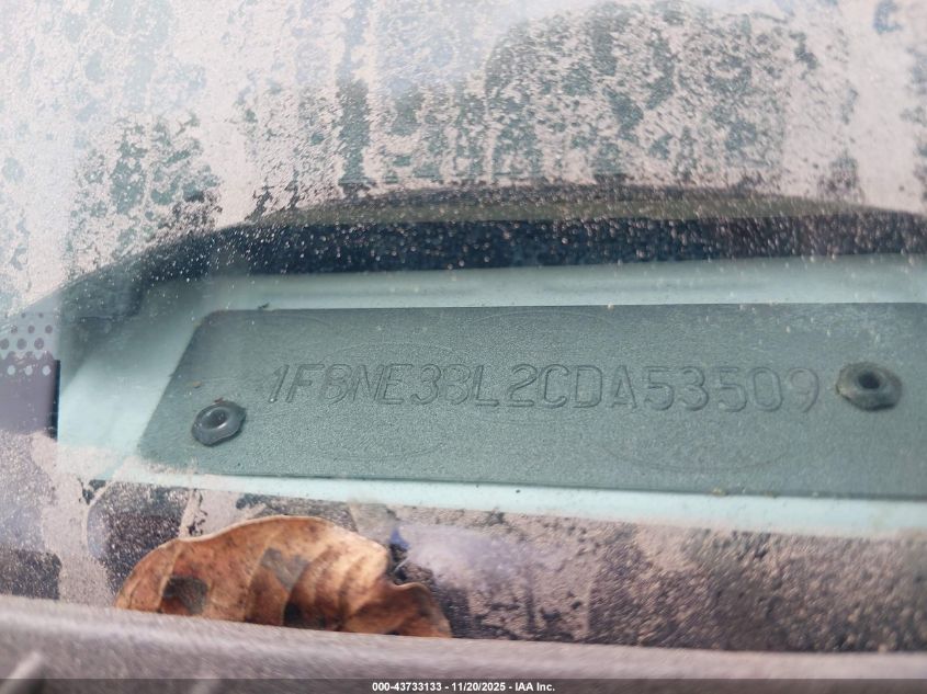 2012 Ford E-350 Super Duty Xlt VIN: 1FBNE3BL2CDA53509 Lot: 43733133