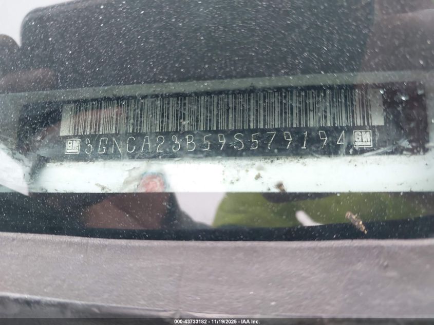 2009 Chevrolet Hhr Lt VIN: 3GNCA23B59S579194 Lot: 43733182