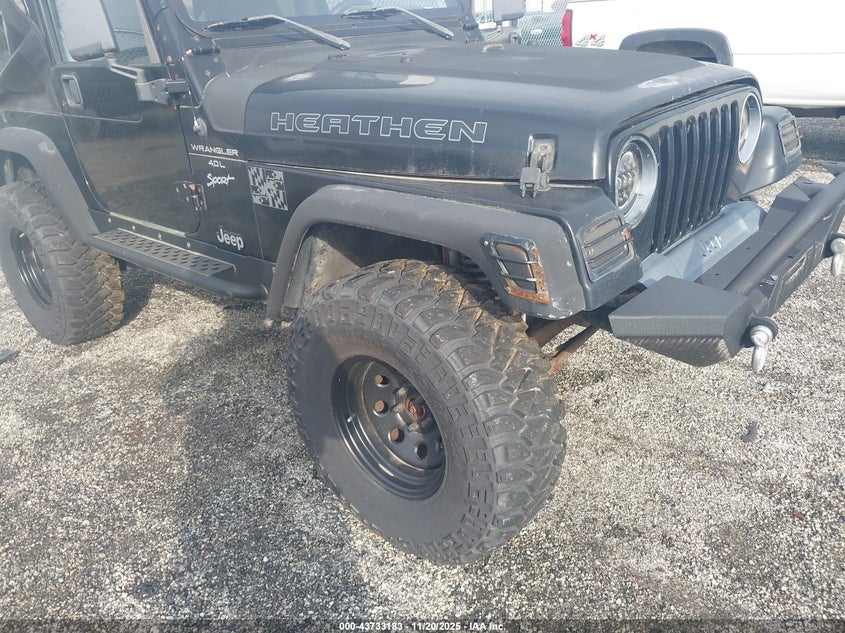 1999 Jeep Wrangler Sport VIN: 1J4FY19S5XP482862 Lot: 43733183