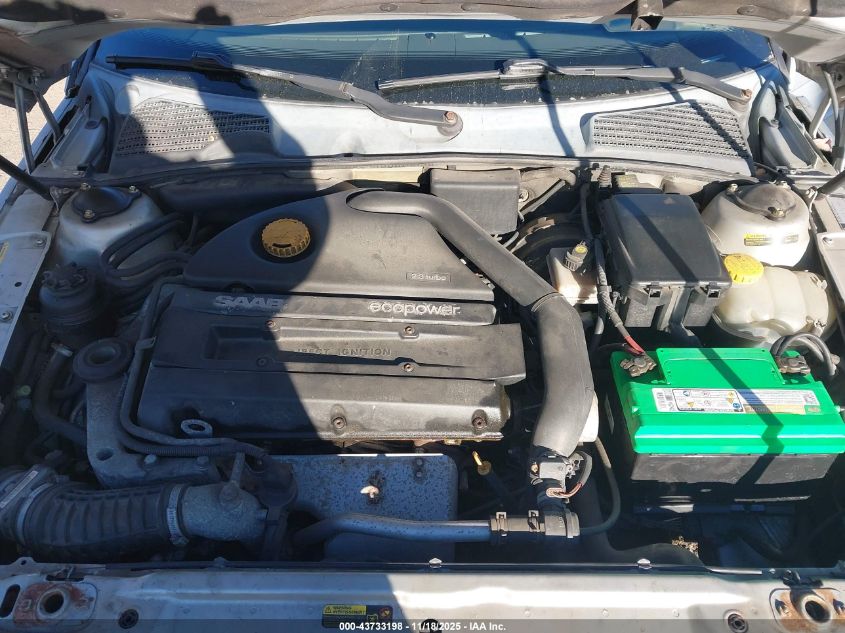 2001 Saab 9-5 VIN: YS3ED48E613050959 Lot: 43733198