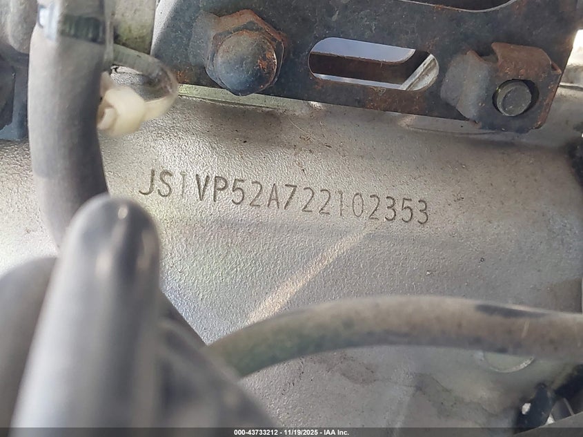 2002 Suzuki Sv650 S VIN: JS1VP52A722102353 Lot: 43733212