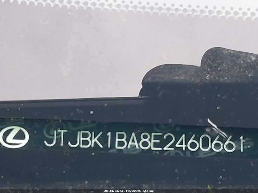 2014 Lexus Rx 350 VIN: JTJBK1BA8E2460661 Lot: 43733274
