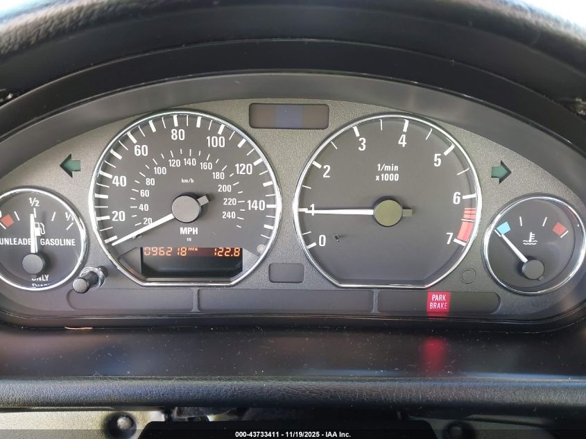 2001 BMW Z3 3.0I VIN: WBACN534X1LJ56537 Lot: 43733411