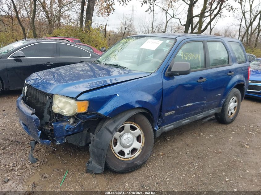 2008 Ford Escape Xls/Xls Manual VIN: 1FMCU02Z58KC69331 Lot: 43733514